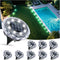 FORTULUX Solar Ground Lights,Solar Disc Light Outdoor Waterproof,Landscape Lighting Garden Lights for Pathway,