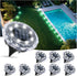 FORTULUX Solar Ground Lights,Solar Disc Light Outdoor Waterproof,Landscape Lighting Garden Lights for Pathway,