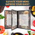 8.5 11 Inch, 2 Pack (3 6 Menu Covers x Clear View Menu Holder Transparent Menu Sleeve, Fits Letter Size Paper