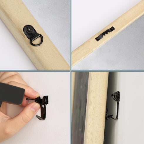 Mr. Pen Picture Hanging Kit, 220pc Black, Wall Hangers, Picture Hooks, Nails, Frame Hanging Hardware