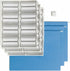 Smead Hanging File Folder with Erasable ProTab, 1/3-Cut Tabs, Adjustable Position, Letter Size, Blue, 20 per Box
