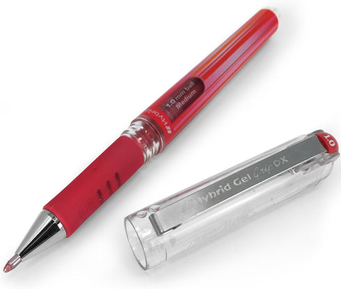 Pentel Hybrid Gel Grip Metallic Pen Set of 5 – 1.0mm Rollerball in Green, Gold, Red, Silver, and White - K230