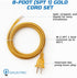 OHLECTRIC Set 8 18/2 SPT-1 Lamp Power Cord with Rotary Switch, Ft AWG Replacement Wire, Stripped & Tinned Ends
