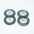 4 Inch Twist Knotted Wire Wheel Brush Set for Angle Grinder with 5/8 Inch-11 Threaded Arbor - Heavy-Duty Conditioning