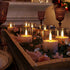 12Pack (2"X3") VIODAIM Flickering Flameless LED Candles with Timer, Battery Powered - Small Pillar & Votive, Clear