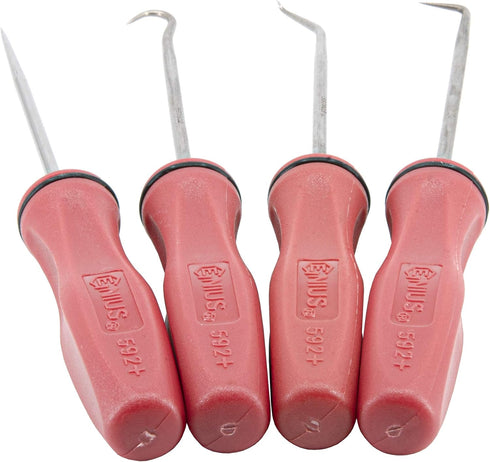 Genius Tools PK-AHP4 4 Piece Miniature Picks Set