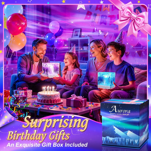 18-Color Sunset Birthday Gifts for Women Teen Girl Gifts Trendy Stuff Northern Lights Projector Mothers Day Gifts