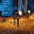 HANNAHONG 5W AC120V Landscape Up Down Spotlight with Spiked Stand, Warm White COB LED for Outdoor Garden Lighting
