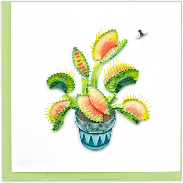 Generic Quilling Card 3-D Greeting Card - VENUS FLYTRAP