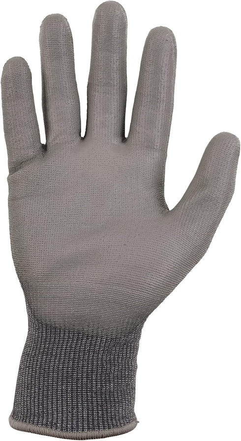 Ergodyne ANSI A4 PU Coated CR Gloves for Unisex Adults, Gray, Extra Large