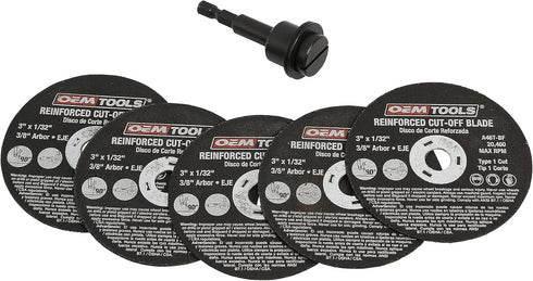 OEMTOOLS 26524 5-Piece Drill Mandrel Adapter, Versatile Tool Adapter for DIY Projects and Professional Use