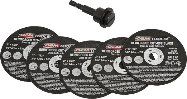 OEMTOOLS 26524 5-Piece Drill Mandrel Adapter, Versatile Tool Adapter for DIY Projects and Professional Use