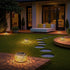 2 Pack Solar Table Lanterns Outdoor Waterproof: LED Lamps for Patio - White Hollow-Out Metal Retro Solar Light Decor