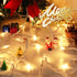 Clear Christmas Lights 33FT 100 Incandescent Bulbs, Warm White Mini Lights with White Wire for Indoor Outdoor Festival