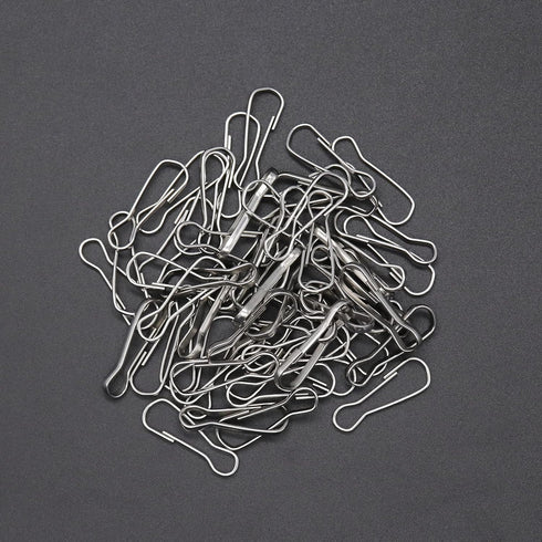 LYECUN 100 Pcs 304 Stainless Steel Spring Snap Hooks, Small Spring Clips for ID Card, Key Chain, 1 Inch (25mm)