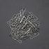 LYECUN 100 Pcs 304 Stainless Steel Spring Snap Hooks, Small Spring Clips for ID Card, Key Chain, 1 Inch (25mm)