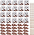 Seweder 20PCS 168 Drawer Slide Track Guide Glide with Drawer Guide Metal Backing and Drawer Stop for Center Mount