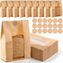 Xaajooio 150 14x8.3x3.5 Inches, 150 Pcs Paper Bread Bags with clear window for Homemade Bread, Includes Sealing