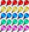 G40 Multicolor LED Outdoor String Light Bulbs, Shatterproof Waterproof, E12 Base Replacement