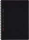 KOKUYO D Shaped Soft Ring Notebook, A5, 5mm Grid Ruled, 70 Sheets, Black, Japan Import (SU-SV437S5-D)