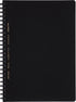 KOKUYO D Shaped Soft Ring Notebook, A5, 5mm Grid Ruled, 70 Sheets, Black, Japan Import (SU-SV437S5-D)