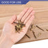 uxcell 250 Pcs Tiny Brass Nails 1.5mmx15mm(DxL) Small Hardware Nails for Wooden DIY Decorative Boxes, Brass Tone
