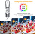 JDE11 120V 100W, E11 Bulb, E11 Bulbs, T4 Dimmable Bulbs, 2800K JDE11 Bulb 2 Pack Flaspar Halogen Light Mini Base