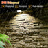 Wall(8 Pack,Black) Yivsen Solar Fence Lights, Warm White & RGB Fence Lights Outdoor Step Lights Outdoor Waterproof LED