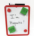 Charles Leonard Magnetic Dry Erase Whiteboard Eraser, 2 x 2 Inch, Green/Black, 12-Pack