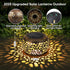 2 Pack 2 Solar Lanterns Waterproof Outdoor Decor: Hollow Out Retro Metal Solar Lights - Unique Gardening Gifts