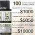 APMFHO 100 $10,000 $5,050, Days Money Saving Challenge Coin Envelope Budgetstorage Book, Money Saving Binder, Easy