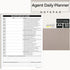 Real Estate Agent Supplies - Daily Planner Task List Notepad. Simple one page document with calendar, task lists, call and mileage log. Keep organized & focused on selling real estate. 8.5 X 11 by Life Charge