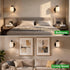 Wall Sconces Lights Lamp for Bedroom Bathroom, Modern Vanity Light Fixtures, Matte Black Farmhouse Wall Mount Lighting