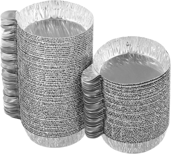 100pcs Aluminum Weighing Boats - Liquid Mixing Foil Trays for Laboratory Equipment, Reusable Chemistry Weighing Pans