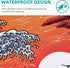 Japanese Sea Waves Large Gaming Mouse Pad, Waterproof Desk Mat, Non-Slip Rubber Base, 31.5x11.8 Inch