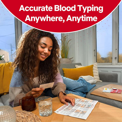 Eldoncard Blood Typing Kit, 3 Test Pack for Accurate Instant Home Testing of Blood Type