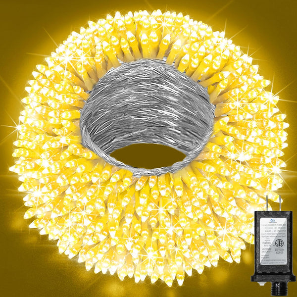 300 LED Outdoor Christmas Lights 75ft, 12 Lighting Modes Indoor String Lights