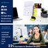 Note Tower Desktop Pro Dual Document Holder for Typing | Compact Paper Holder Stand for Desk, Black