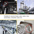 4" (Diameter) Adjustable 304 Stainless Steel Duct Clamps Hose Clamp Pipe Clamp Air Ducting Clamp (4Pcs, 91mm-114mm)