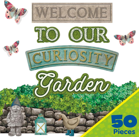 Eureka Curiosity Garden Welcome Classroom Bulletin Board Set for Teachers, 50 Pieces by Eureka