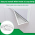 39" 39", Forestchill Attic Door Insulation Cover, Attic Stairs Ceiling Shutter Seal Cover with Velcor Strips, Air Tight