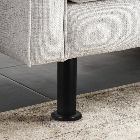 4pcs 12-18cm, GLEAVI Adjustable Furniture Legs Bed Frame Support Legs, Extendable Cabinet Feet Black Plastic