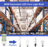 2 Pack 400W Equivalent LED Corn Light Bulb, 6000 Lumen 6000K Daylight, E26/E27 Medium Base for Indoor Garage Warehouse