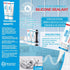 8Oz Clear Waterproof Caulk & Seal Silicone Sealant, Wadities Tile Grout Repair Kit, Pack of 2