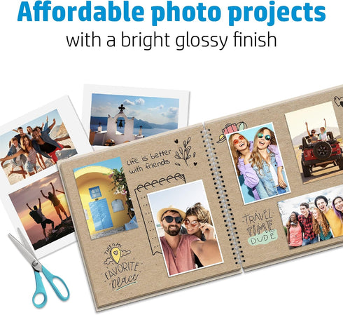 4x6 50 (CR758A) HP Everyday Photo Paper, Glossy, in, sheets