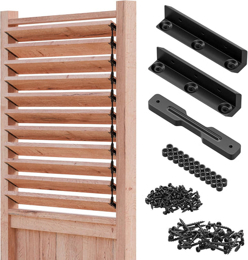 SANKINS Deck Sunblind System Window Louver Kit, Louver Pergola Kits Pergola Brackets, Heavy-Duty