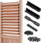 SANKINS Deck Sunblind System Window Louver Kit, Louver Pergola Kits Pergola Brackets, Heavy-Duty