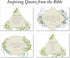 Pack 48 Thank You Inspirational Bible Verse Note Cards with Envelopes