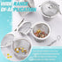 Ultrasonic Cleaner Baskets - Stainless Steel Small Holder with Lock and Hook for Jewelry Steam Cleaner (6 Pieces)