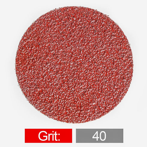 FPPO 40 50Pcs 3 Inch Aluminum Oxide Grit Sanding Disc Roll Lock R-Type Sandpaper Quick Change Disc Grinding Pad
